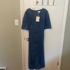 Bohme maxi jean dress xl never worn